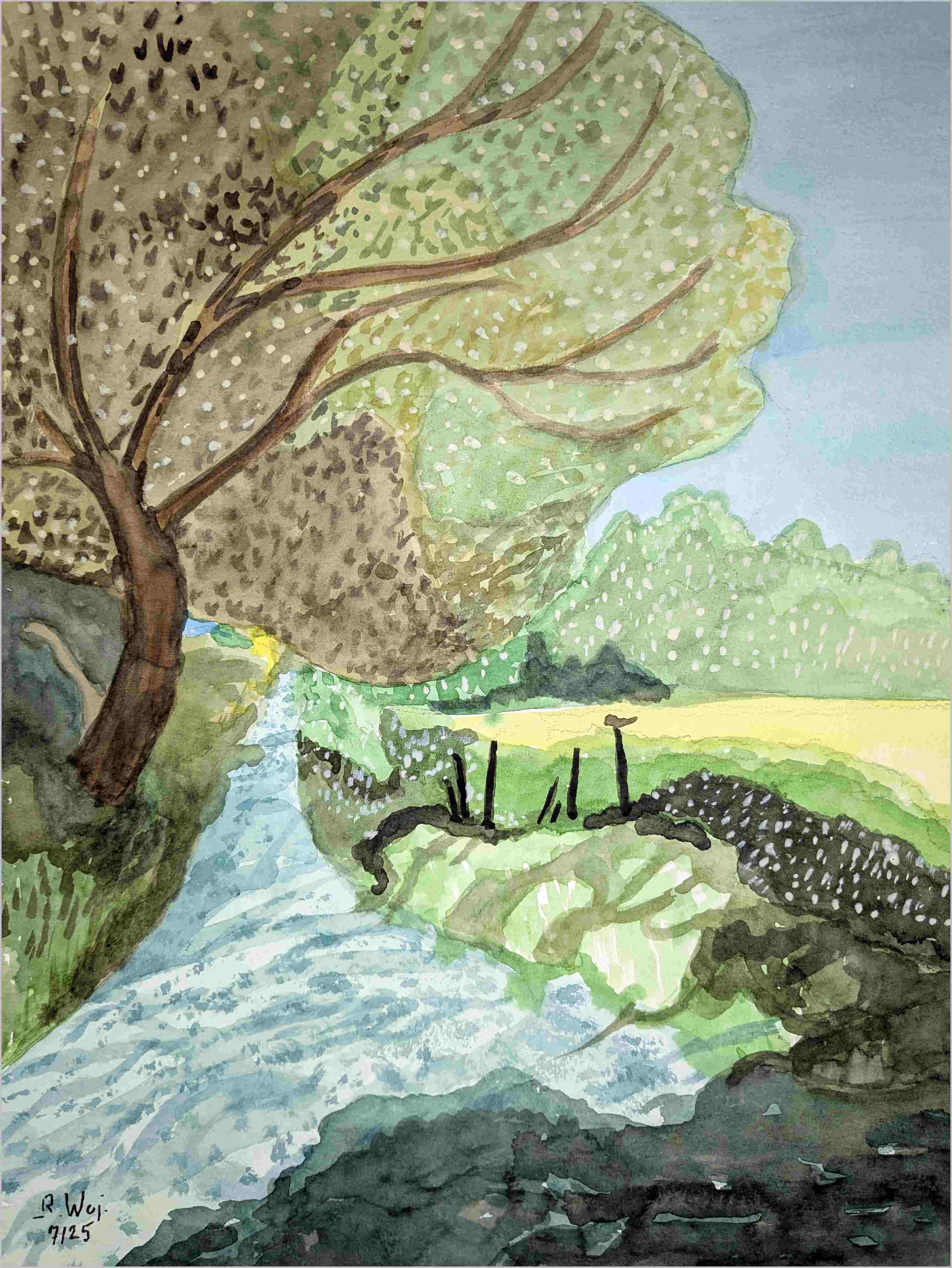Landschaft nach Hockney